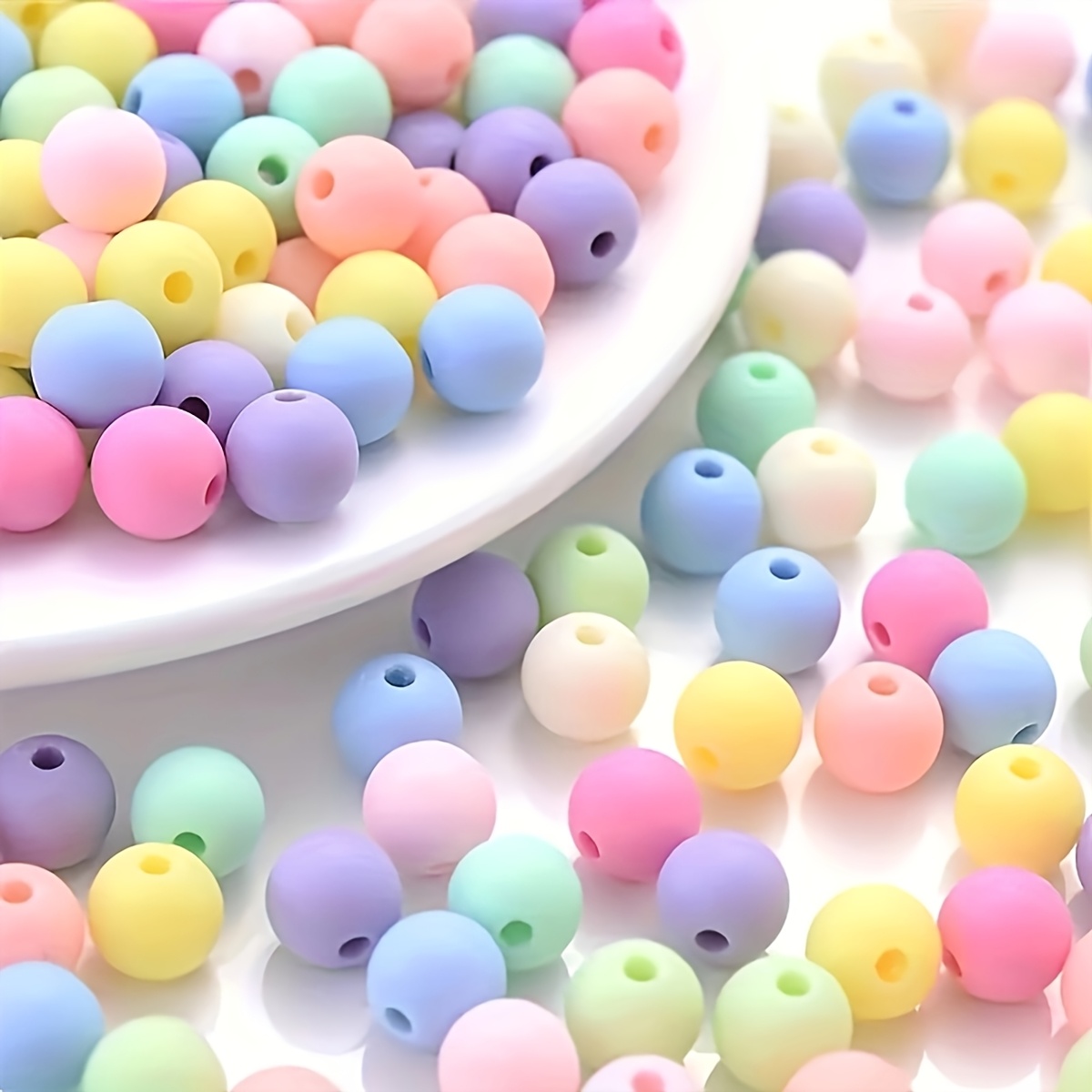 299pcs Frosted Acrylic Bead Set for Jewelry Making